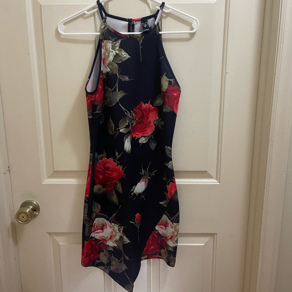 Asymmetrical midi dress